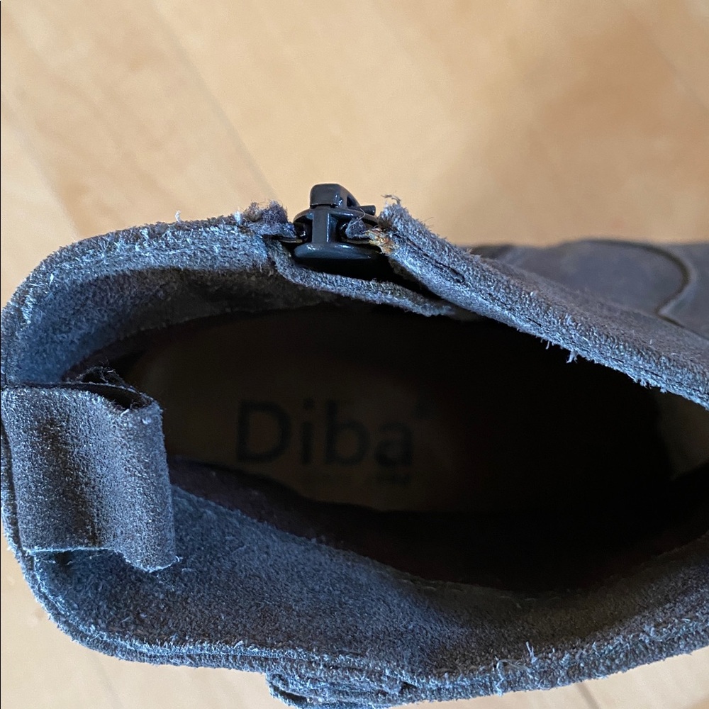 Diba Blue Suede Ankle Boots - Picture 3 of 6